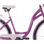 Mestský bicykel 28" Kozbike (K5) 3-prevody fialovo-biely 